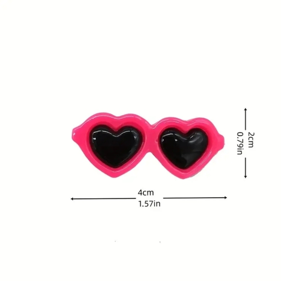 5 piece Heart-Shaped Dog Sunglasses - Picture 2 of 3